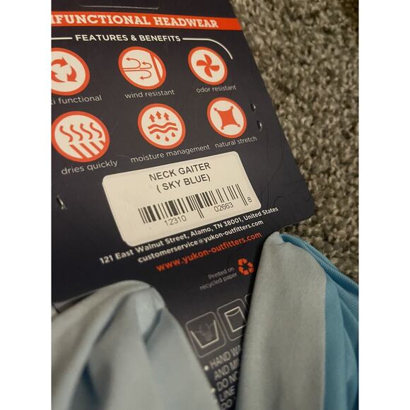 YUKON OUTFITTERS Sun Protection SPF 50 Lot 3 Sky Blue Hiking Tie Dye - Picture 5 of 6